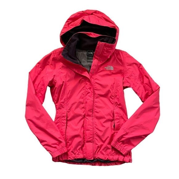 THE NORTH FACE Hyvent Rain Jacket Dark Pink Size XS Women's - Picture 1 of 7